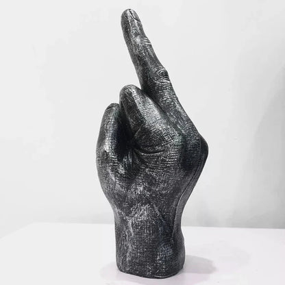 Unique Resin Middle Finger Sculpture – Bold Decorative Statement for Home and Garden 16