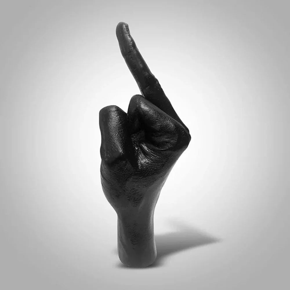 Unique Resin Middle Finger Sculpture – Bold Decorative Statement for Home and Garden 18