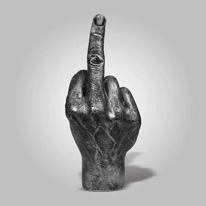 Unique Resin Middle Finger Sculpture – Bold Decorative Statement for Home and Garden 11
