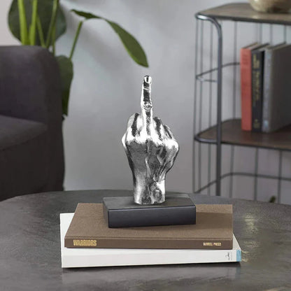Unique Resin Middle Finger Sculpture – Bold Decorative Statement for Home and Garden 1