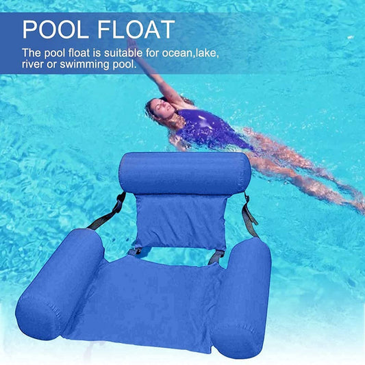 Inflatable Pool Float Chair with Backrest – Comfortable and Portable Water Lounge 1