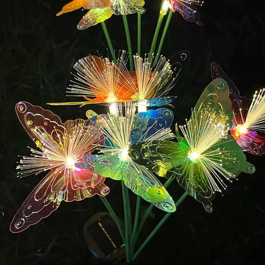 Solar Butterfly Garden Lights – Colorful Outdoor Decor with Reflective Wings 1