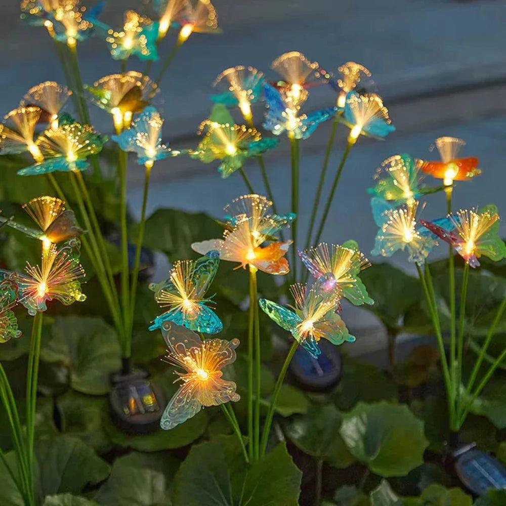 Solar Butterfly Garden Lights – Colorful Outdoor Decor with Reflective Wings 3