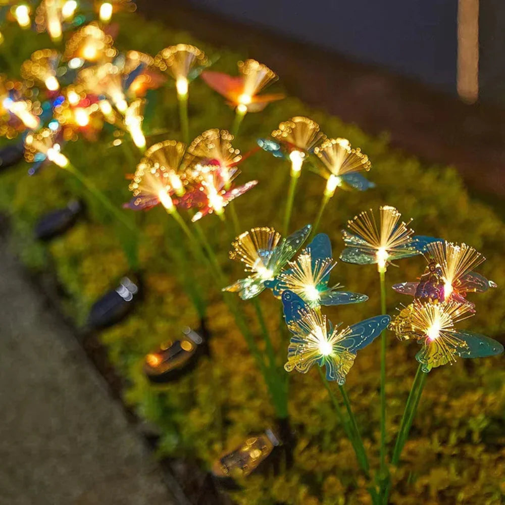 Solar Butterfly Garden Lights – Colorful Outdoor Decor with Reflective Wings 4