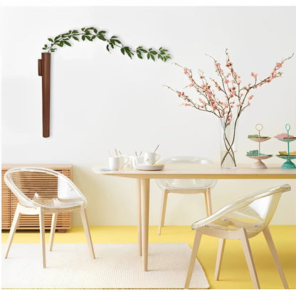 Minimalist Hanging Wall Vase Set – Smooth Ceramic Tubes for Single Stems and Dried Flowers 3