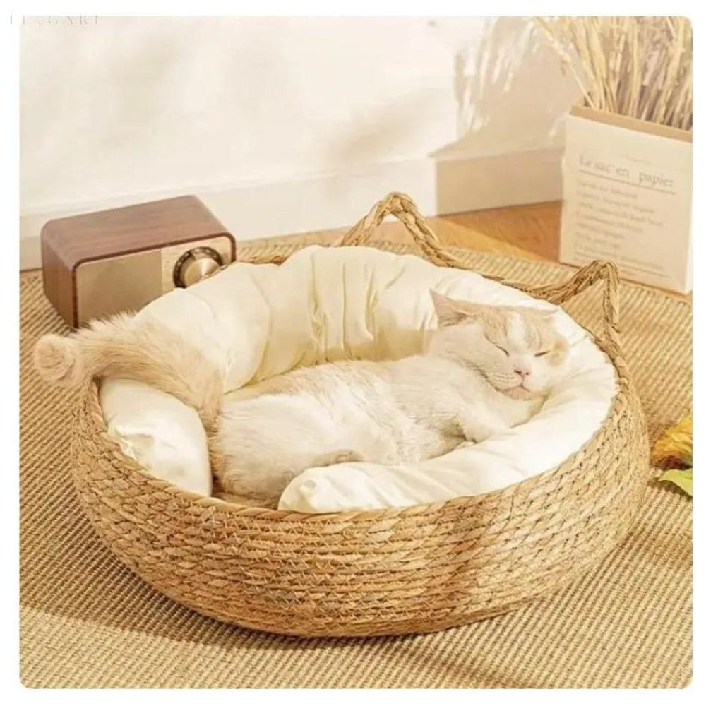 Ultra-Soft Cat Bed with Raised Edges for Cozy Comfort – Machine Washable Plush Donut Bed 12