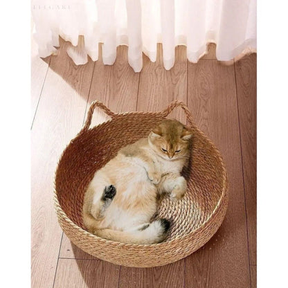Ultra-Soft Cat Bed with Raised Edges for Cozy Comfort – Machine Washable Plush Donut Bed 5