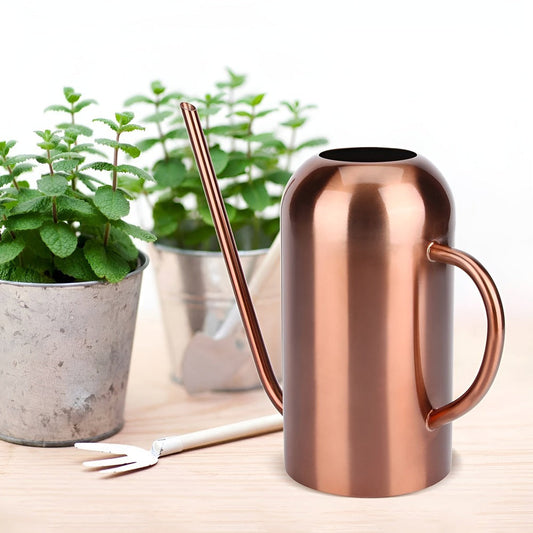 Stainless Steel Watering Can - 1.5L Capacity with Precision Spout for Indoor and Outdoor Plants 1