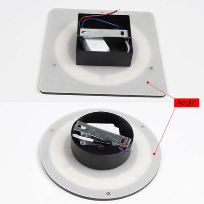 Modern LED Wall Light - Slim Aluminum Fixture in Round or Square Design for Ambient Lighting 10