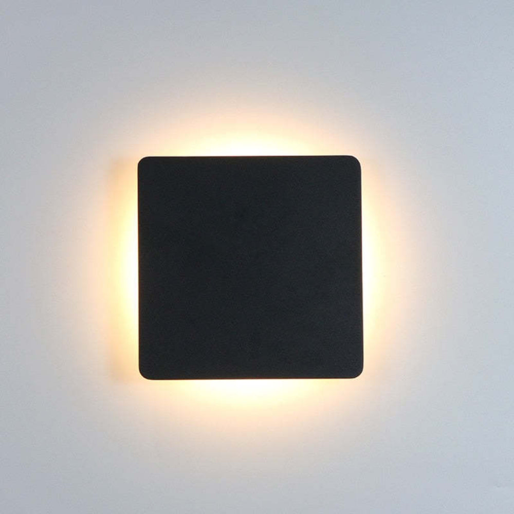 Modern LED Wall Light - Slim Aluminum Fixture in Round or Square Design for Ambient Lighting 3