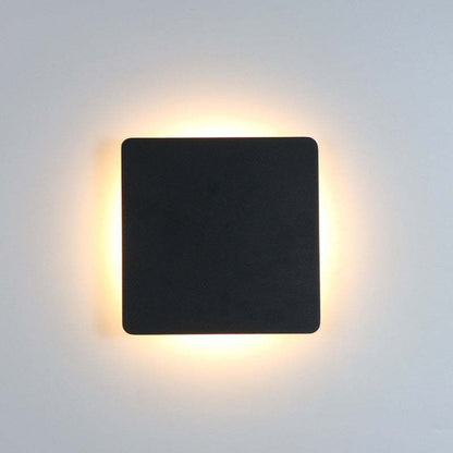 Modern LED Wall Light - Slim Aluminum Fixture in Round or Square Design for Ambient Lighting 3