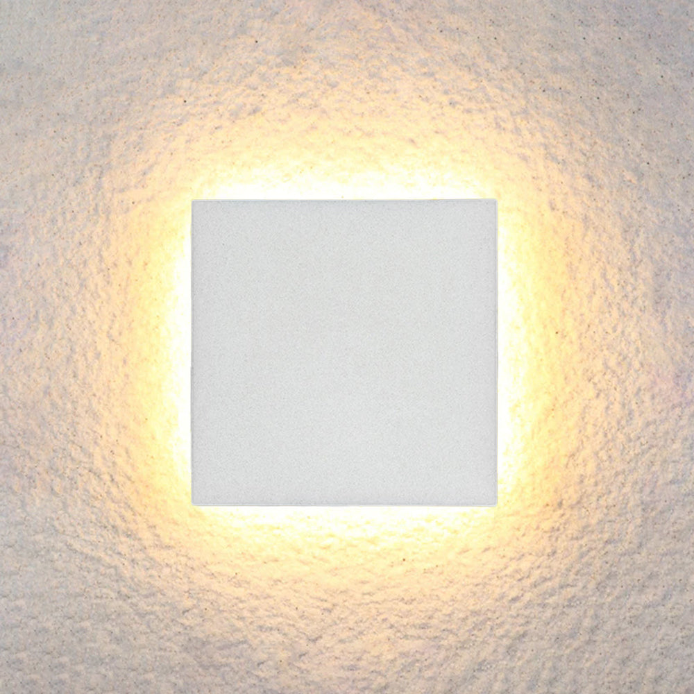 Modern LED Wall Light - Slim Aluminum Fixture in Round or Square Design for Ambient Lighting 4