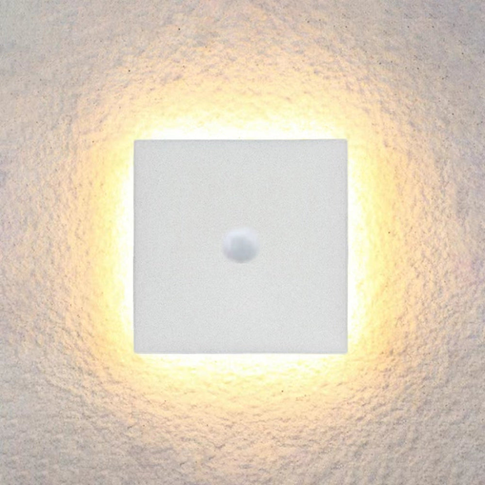 Modern LED Wall Light - Slim Aluminum Fixture in Round or Square Design for Ambient Lighting 7