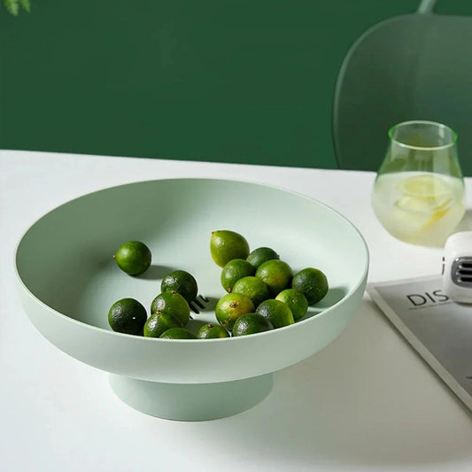 Retro Fruit Bowl with Leaf Design – Elegant Ceramic Centerpiece for Fruits and Snacks 1