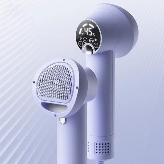 2-in-1 Pet Dryer and Grooming Brush with Adjustable Heat and Quiet Operation 1