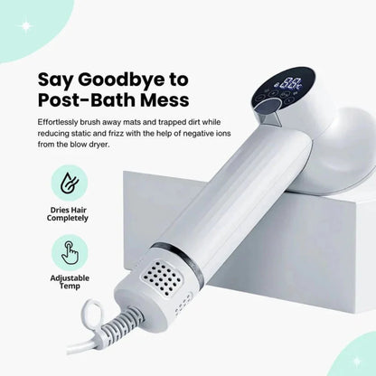 2-in-1 Pet Dryer and Grooming Brush with Adjustable Heat and Quiet Operation 5