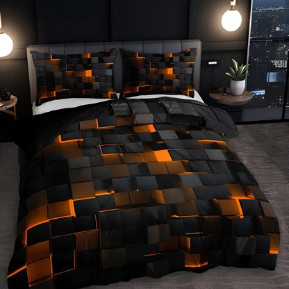 Modern Geometric 3-Piece Duvet Cover Set – Stylish Design with Ultimate Comfort 4