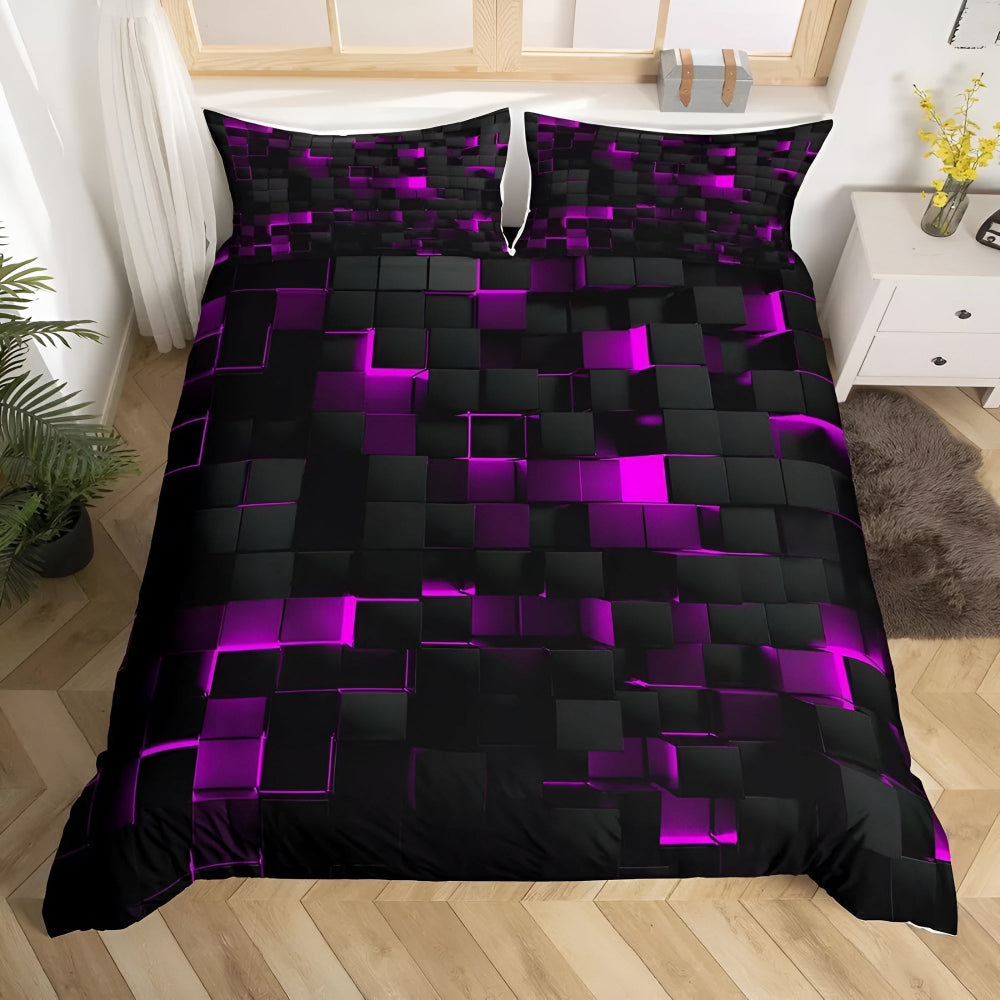 Modern Geometric 3-Piece Duvet Cover Set – Stylish Design with Ultimate Comfort 7