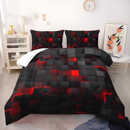 Modern Geometric 3-Piece Duvet Cover Set – Stylish Design with Ultimate Comfort 8