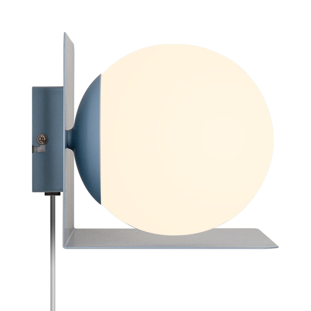 Minimalist Wall Shelf Light with Opal Glass Shade – Functional Design for Modern Spaces 19