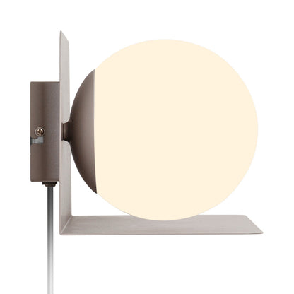 Minimalist Wall Shelf Light with Opal Glass Shade – Functional Design for Modern Spaces 26