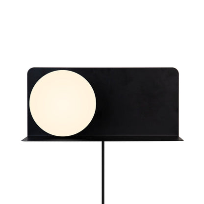 Minimalist Wall Shelf Light with Opal Glass Shade – Functional Design for Modern Spaces 6