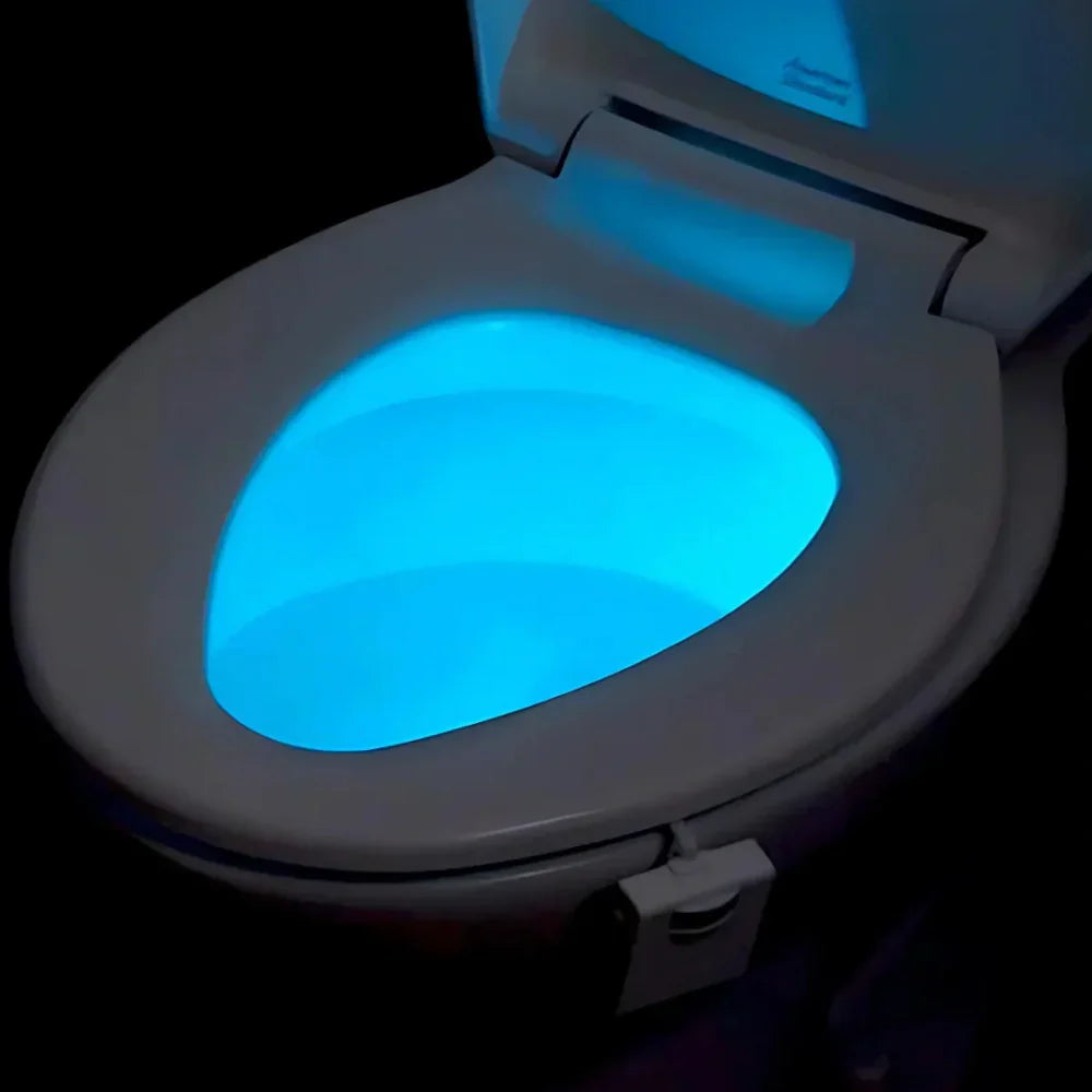 Motion-Activated Toilet Night Light with 8 LED Colors – Easy Install and Discreet Design 4