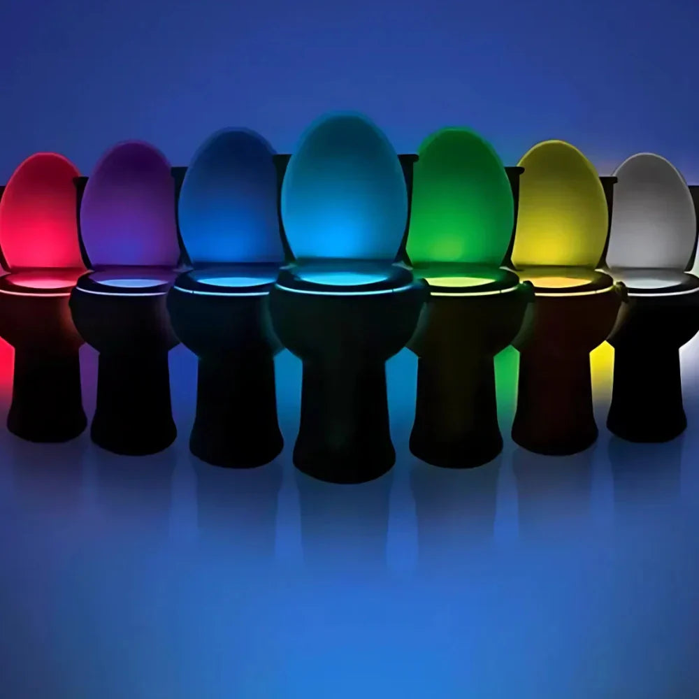 Motion-Activated Toilet Night Light with 8 LED Colors – Easy Install and Discreet Design 6