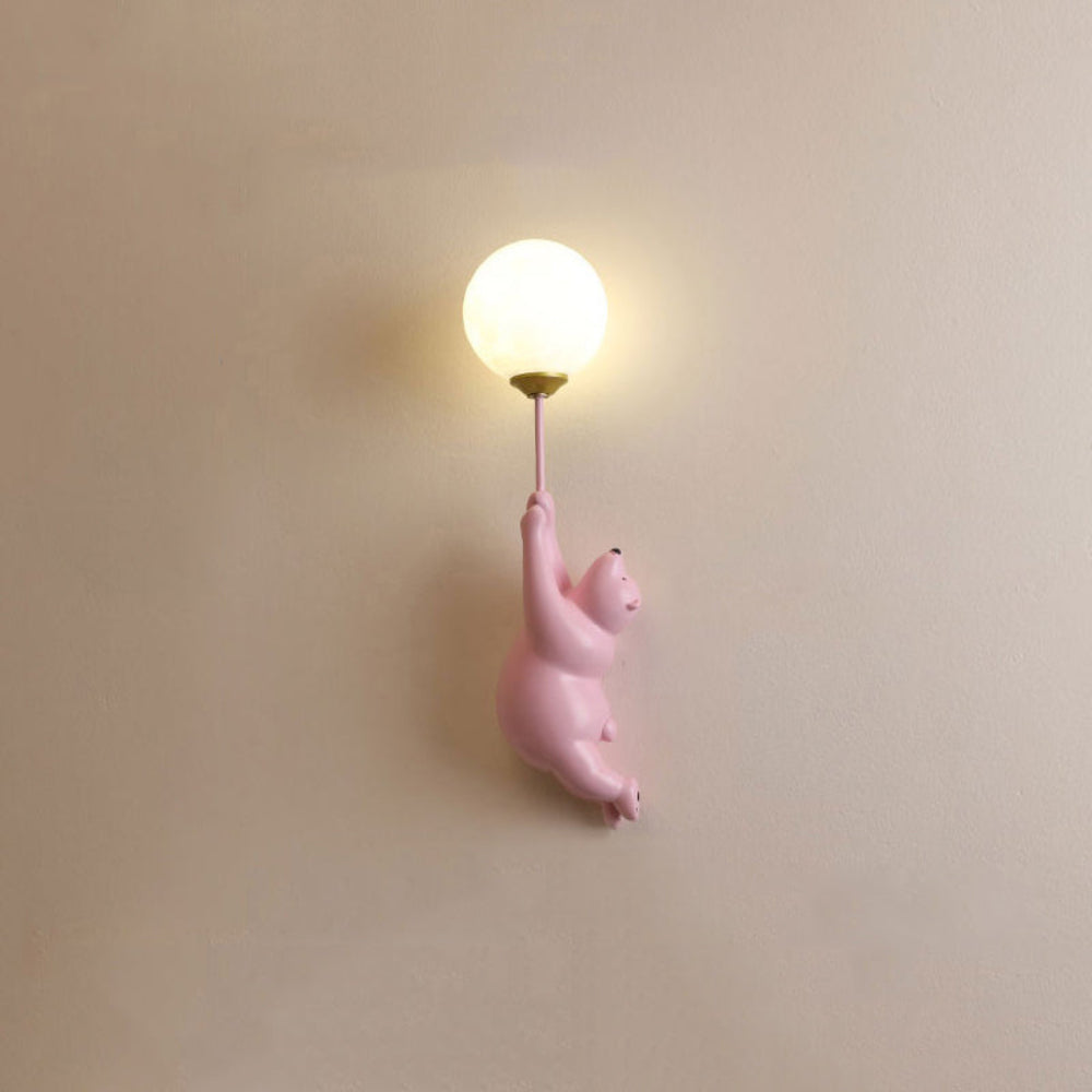 Bear Balloon Wall Lamp – Cute 3D Printed Night Light for Kids' Room 7