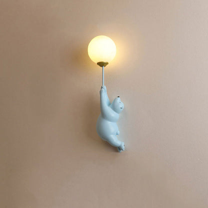 Bear Balloon Wall Lamp – Cute 3D Printed Night Light for Kids' Room 8