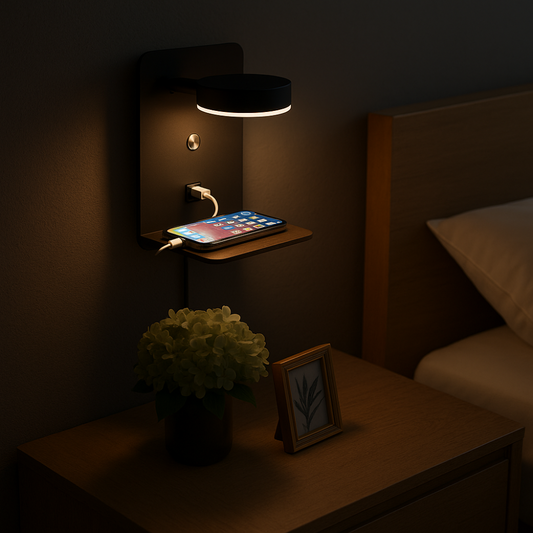 330° Rotatable Desk Lamp with Wireless Charging Station – Adjustable Color Temperatures and Modern Design 1