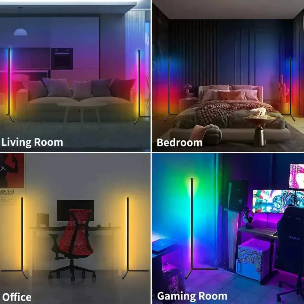 RGB Floor Lamp with Dynamic Color Modes – Modern LED Lighting for Home and Gaming 7