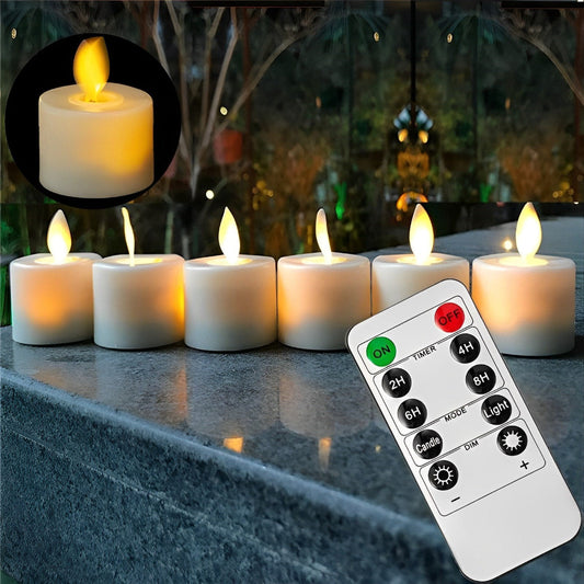 Flameless LED Candles with Remote Control – Realistic Flickering Effect, Safe and Long-Lasting 1