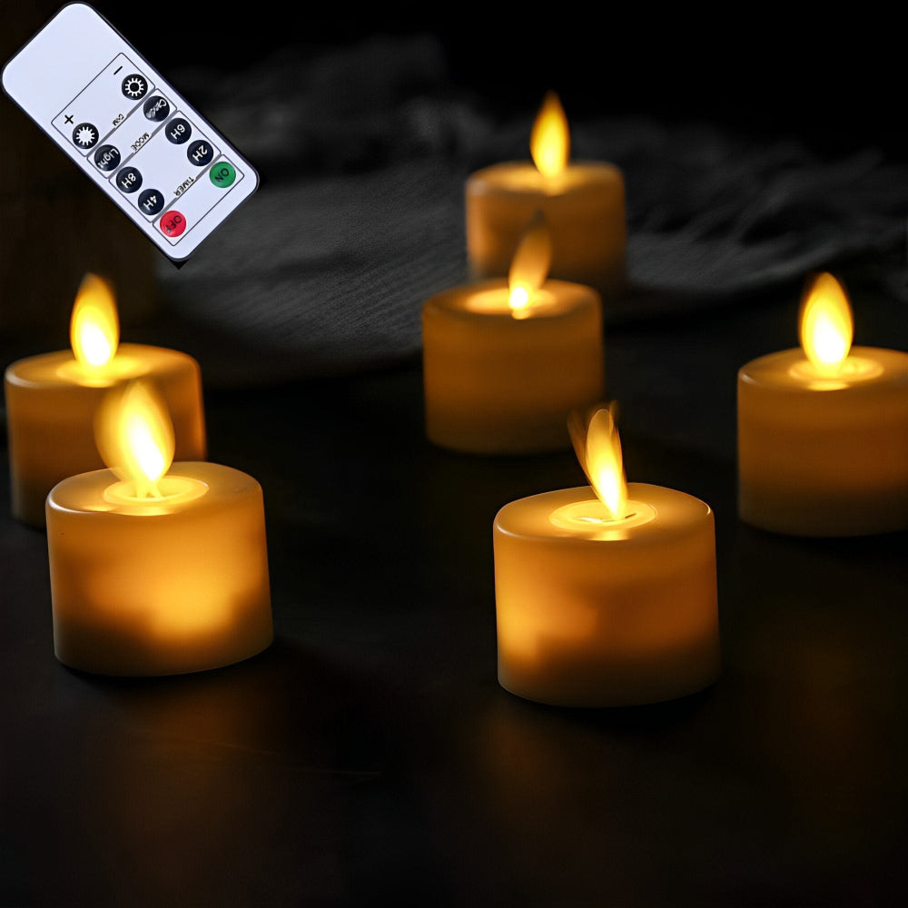 Flameless LED Candles with Remote Control – Realistic Flickering Effect, Safe and Long-Lasting 2