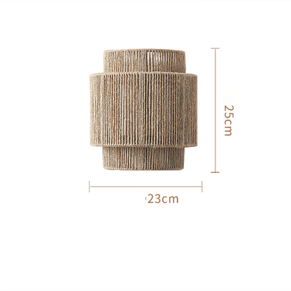 Bohemian Hemp Rope Wall Light – Handcrafted Natural Texture for Ambient Glow 6