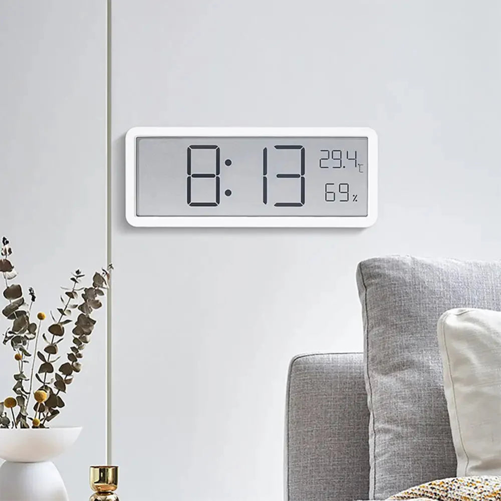 Digital LED Wall Clock with Temperature and Humidity Display – Modern Home Decor 2