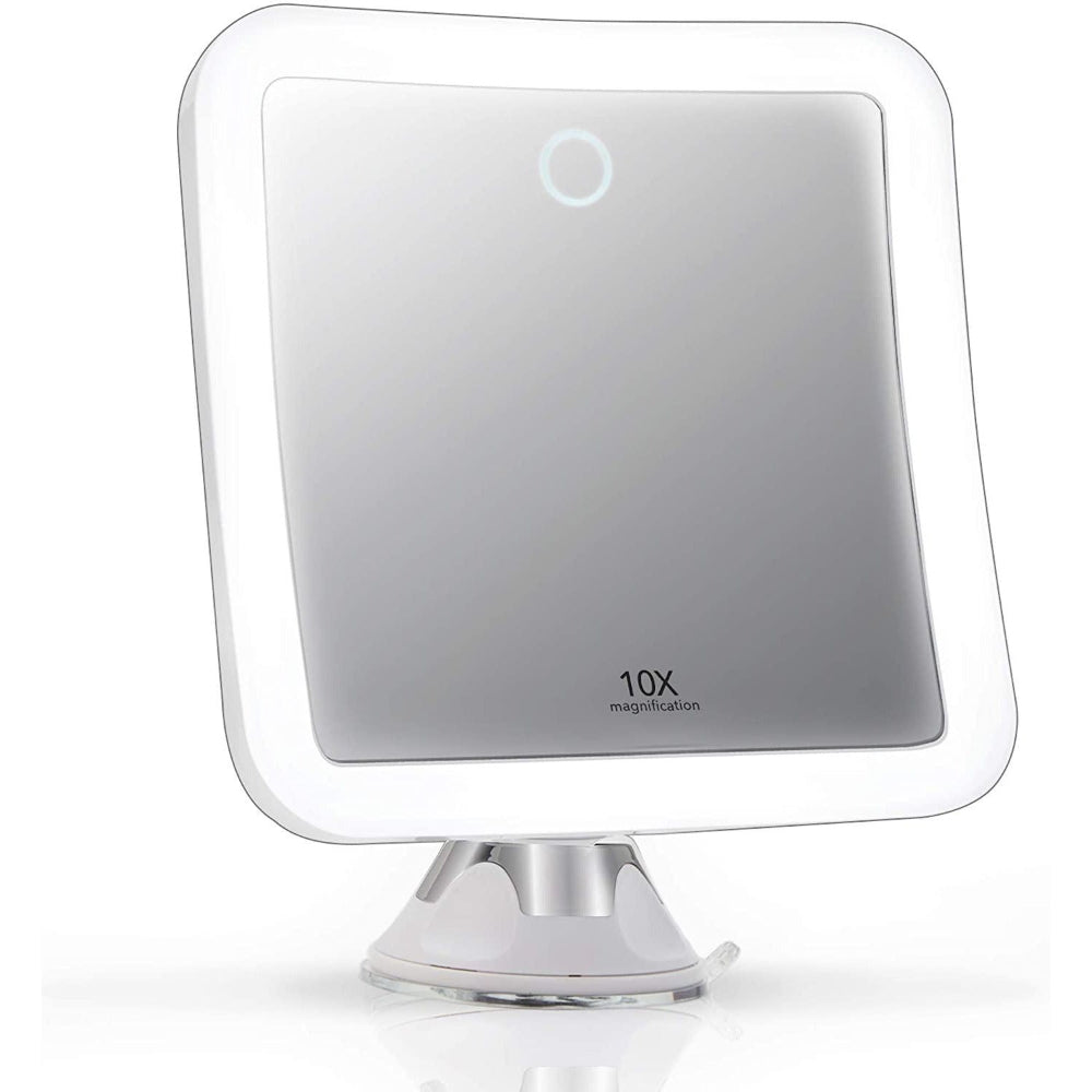 10X Lighted Magnifying Makeup Mirror with Suction Mount – Portable LED Beauty Tool for Flawless Results 2
