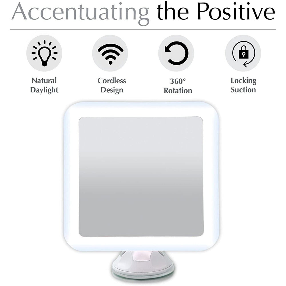 10X Lighted Magnifying Makeup Mirror with Suction Mount – Portable LED Beauty Tool for Flawless Results 3