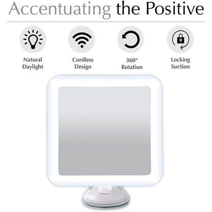 10X Lighted Magnifying Makeup Mirror with Suction Mount – Portable LED Beauty Tool for Flawless Results 3