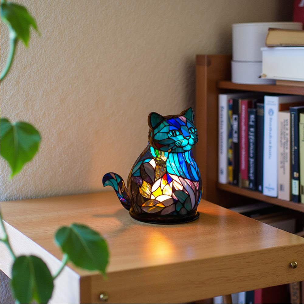 Cat-Shaped Acrylic Lamp – Handmade GlowWhisker Decorative Light for Cozy Ambiance 5