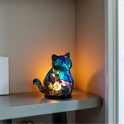 Cat-Shaped Acrylic Lamp – Handmade GlowWhisker Decorative Light for Cozy Ambiance 1