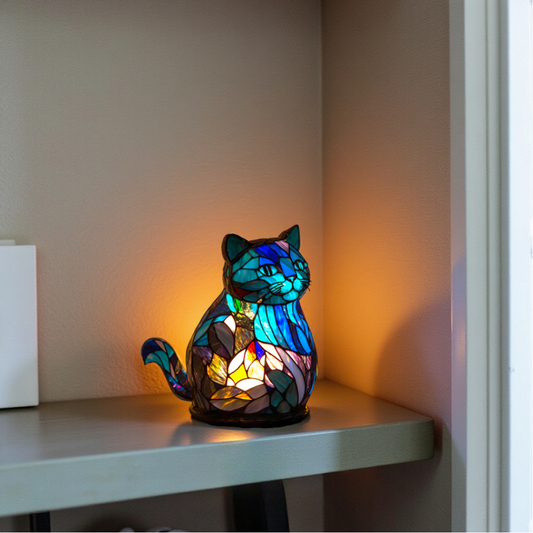 Cat-Shaped Acrylic Lamp – Handmade GlowWhisker Decorative Light for Cozy Ambiance 1