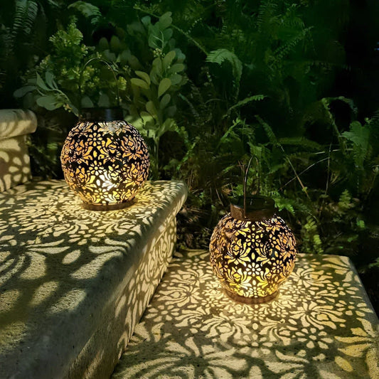 Elegant Solar LED Garden Light with Warm White Glow – Weatherproof Hanging Lantern for Outdoor Spaces 1