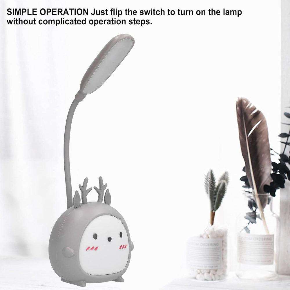 Soft USB Rechargeable Reading Lamp and Night Light for Kids – Adjustable Neck and Gentle Glow 7
