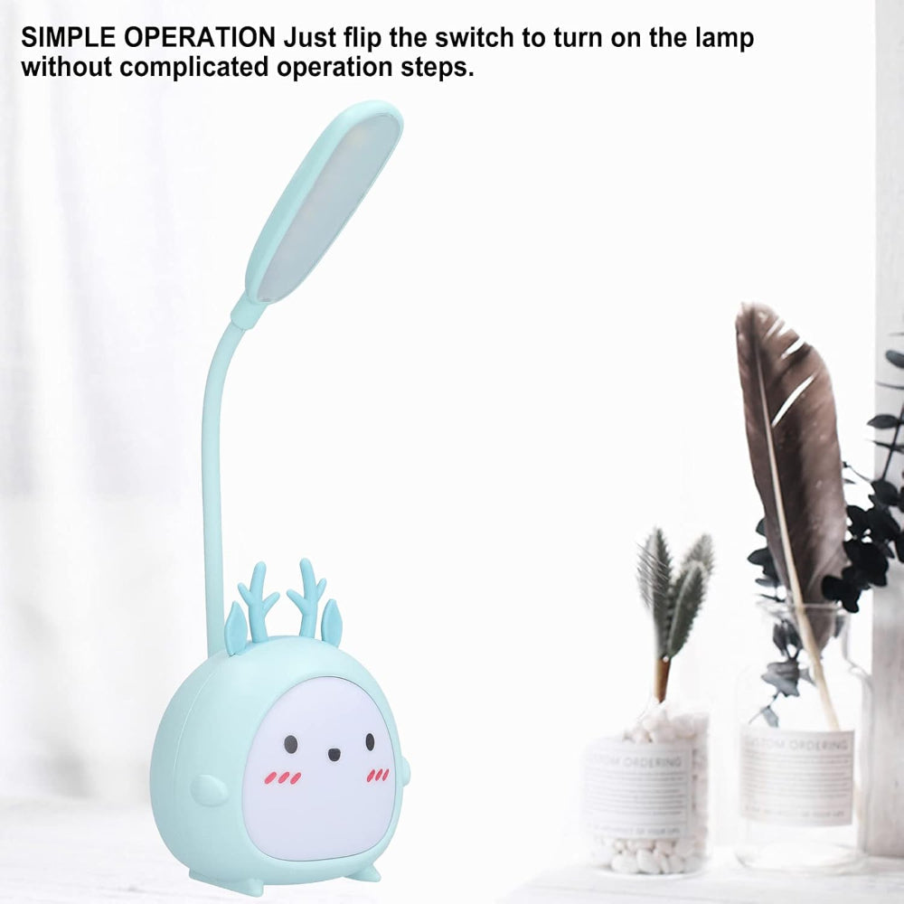 Soft USB Rechargeable Reading Lamp and Night Light for Kids – Adjustable Neck and Gentle Glow 8