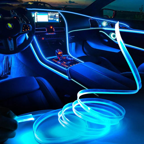 LED Ambient Light Strip for Cars - Flexible, Easy Installation, Customizable Length 1