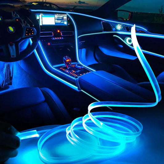 LED Ambient Light Strip for Cars - Flexible, Easy Installation, Customizable Length 1