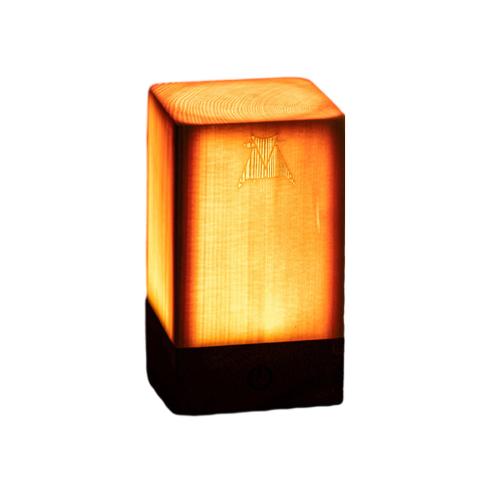 Rechargeable Wooden LED Table Lamp with Touch Control – Soft Glow for Relaxing Atmosphere 12