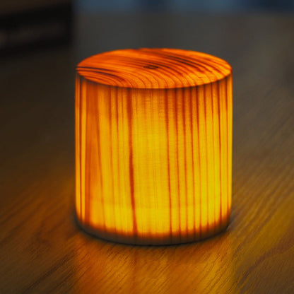 Rechargeable Wooden LED Table Lamp with Touch Control – Soft Glow for Relaxing Atmosphere 3