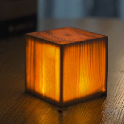 Rechargeable Wooden LED Table Lamp with Touch Control – Soft Glow for Relaxing Atmosphere 4